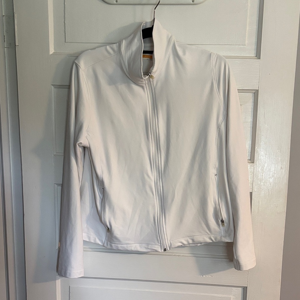Women's White Lucy Exercise Jacket